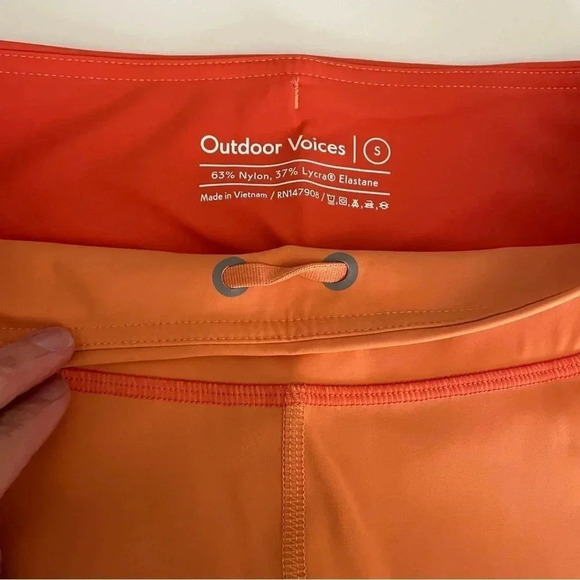 Outdoor Voices Zoom 7/8 Leggings XXS (Orange) Sunstone/Paprika/Peach Run Gym - Picture 13 of 15